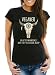 Produktbild MoonWorks® Damen T-Shirt Spruch lustig Vegetarier EIN altes indianisches Sprichwort für schlechter Jäger Motiv Büffelschädel Frauen Fun-Shirt Veganer schwarz S