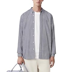 White/Navy Supima Cotton