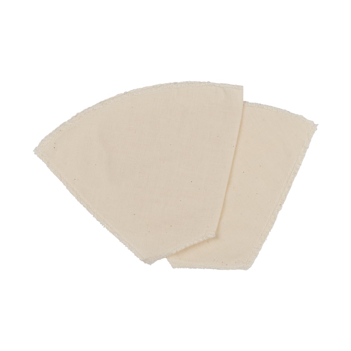 Fackelmann 42228 Reusable Coffee Filter, Eco Friendly Cotton Coffee Filter, Washable Filter, Beige, Cotton, 16.8 x 12 x 5.5 cm, Set of 2