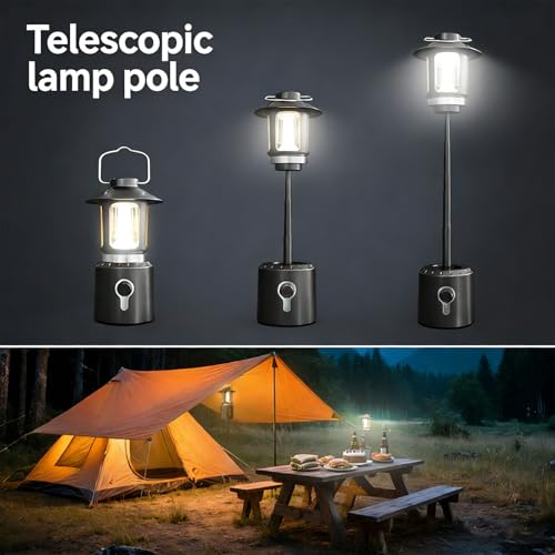 Éclairage de secours pour maison et lanterne de camping à base stable - 6