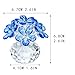 H&D HYALINE & DORA Blue Crystal Flower Figurine Forget Me Not,Crystal Gifts for Mom Wife Girlfriend,Crystal Glass Flower Ornaments for Home Office Tabletop Centerpieces