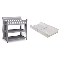 Vista 10 de Mesa para cambiar pañales Delta Children Eclipse con cambiador, gris