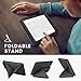 kwmobile Origami Case Compatible with Kobo Clara BW/Colour Case - Slim PU Leather Cover with Stand - Anthracite
