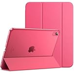 JETech Case for iPad (A16) 11th Generation 11 Inch 2025 / iPad 10th Generation 10.9 Inch 2022, Slim Smart Cover with Hard PC Translucent Back, Supports Touch ID, Auto Wake/Sleep (Pink)