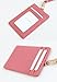Leather Slim Credit Card Holder Id Card Case Holder Useful Purse with Neck Strap (Mint)
