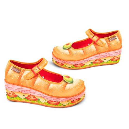 Image of Hot Chocolate Design Whimsical Women's Platform Mary Jane Shoes