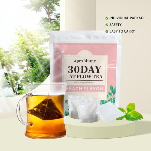 ApexBlume Blend Herbal Tea Peach Flavor Herbal Tea Bags, 30 Individually Wrapped Tea Bags, 3g/count, 90g(3.17oz) - Image 4