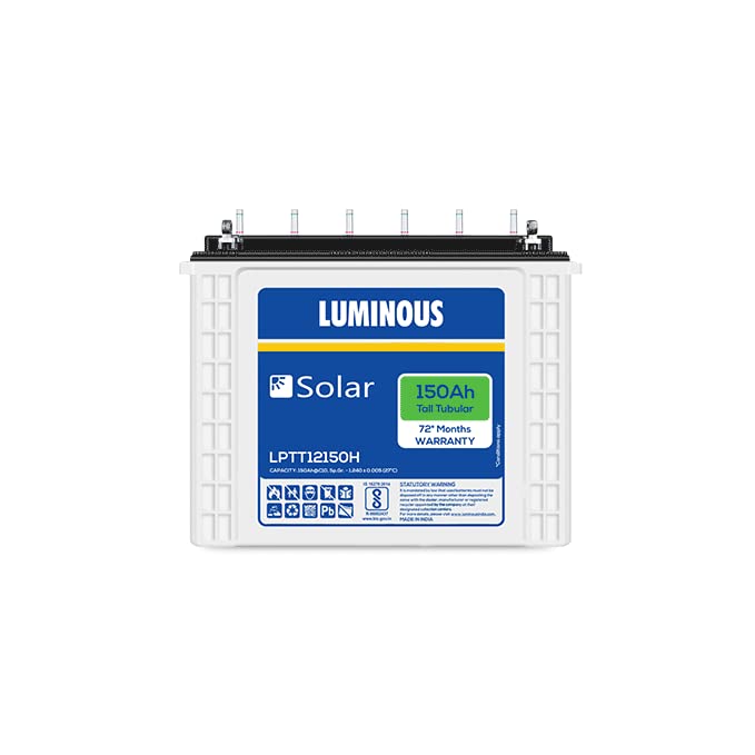 Luminous Solar LPTT12150H Tall Tubular 150AH with 72 Month Warranty (B0D9NSZHJV) Amazon Price History, Amazon Price Tracker