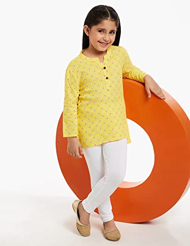 Image of Amazon Brand - Jam & Honey Girl's Cotton Regular Short Kurti