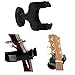 Black Guitar Wall-Mounted Hanger Stands Racks for All Guitar Bass Ukelele Instrument Guitar Bracket Holder
