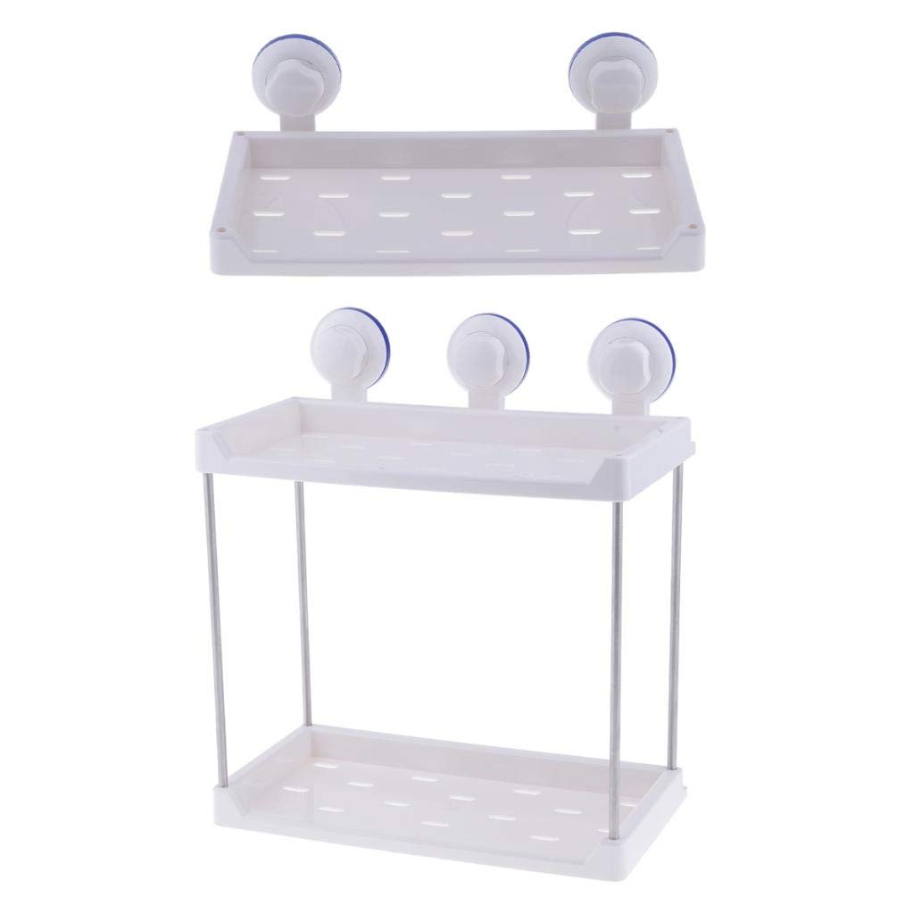 1 2 Tier Bath Rack Corner Shower Caddy Bathroom Organizer 1 Tier Rectangular 4