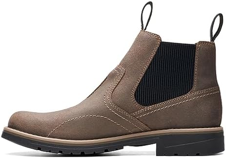 Clarks Men's Morris Easy Chelsea Boot, Stone Waxy, 10.5 | Image 4