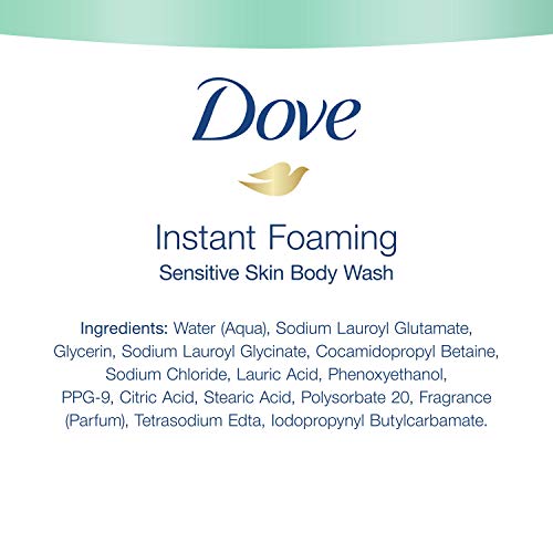 Dove Instant Foaming Body Wash For Softer And Smoother Skin Sensitive Skin Effectively Washes Away Bacteria While Nourishing Your Skin 13.5 Oz Pack Of 4 #TOP7