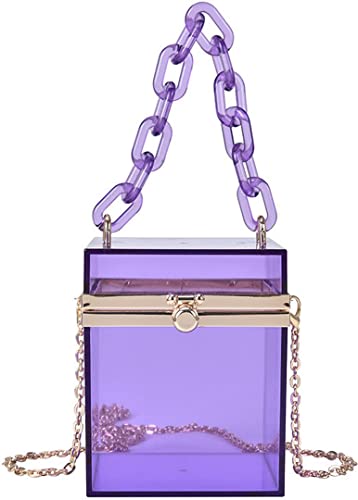 Image of QZUnique Women's Cute Cube Shape Handbag Magic Shoulder Bag Clutch Bag With Super Long Shoulder Strap