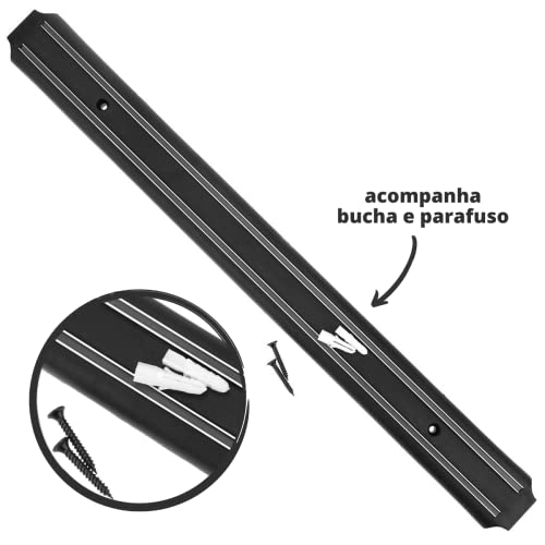 Barra Magnética Para Faca Ferramenta Metal Suporte Ímã Cozinha Churrasqueira