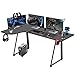 Dripex Gaming Tisch L-Form, Eckschreibtisch 160cm, L-förmiger Computertisch, Großer Ergonomischer Schreibtisch für Büro und Zuhause, Links