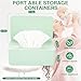 Baby Wipes Dispenser, Wipe Holder for Baby & Adult,Keeps Wet Tissue Fresh, Non-Slip Wipes Case, Flushable Wipe Container with Sealing Design Lid