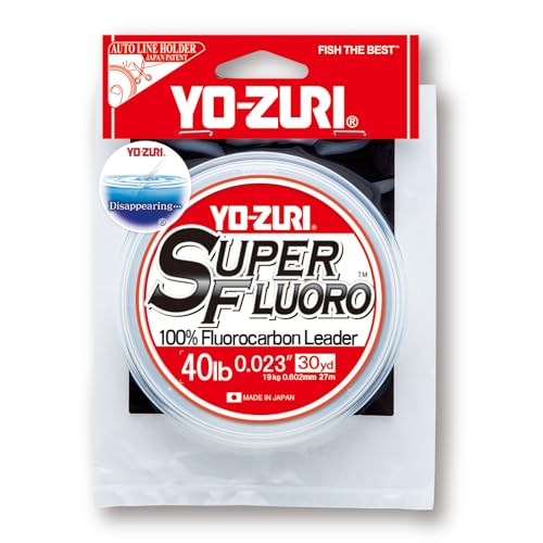 Yo-Zuri YZ-SF-40LB-NCL-30YD: Superfluoro 30Yd 40Lb, Natural Clear