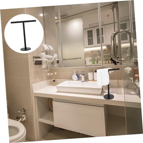 Toallero de acero inoxidable de pie para un baño ordenado y libre de humedades 8
