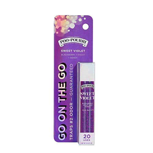 Poo-Pourri Before-You-go Toilet Spray, Sweet Violet Scent, 0.34 Fl Oz