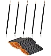 RMISODO 200 Pcs Disposable Eyeliner Brush, Eye Liner Wands, Lipstick Gloss Brushes Tool, Multifun...