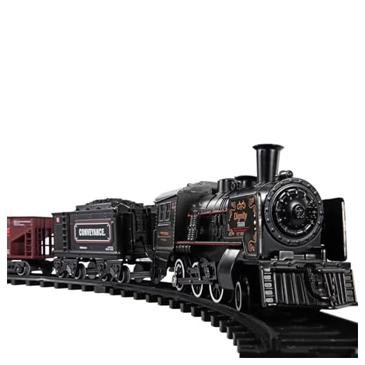 Baby Home Metal Alloy Model Train Set, Electric Train Toy for Boys Girls, with Realistic Train Sound，Lights and Smoke, Gifts for 3 4 5 6 7 8+ Year Old Kids