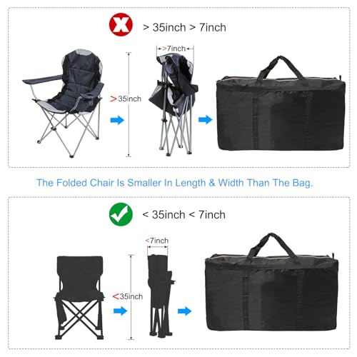 PATIKIL 35" Extra Large Moving Bag for Travel, 210D Oxford Waterproof Storage Bag with Double Zippers Duffle Bag for Storage Packing Home Traveling Camping, Black (35"x10"x21") 5