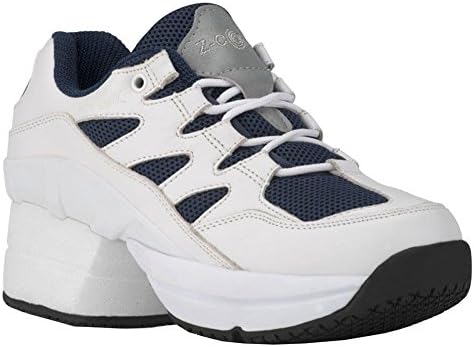 white leather slip resistant shoes