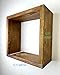 Set of 3 Wood Floating Cube Shelves, Quality Wood Shelving, Hanging Plant Display, Shadow Box, Gallery Wall, Bathroom Storage, Minimalist (Walnut)