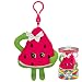 Whiffer Sniffers Summer Slice Watermelon Scented Plush Backpack Clip, 4.5 in