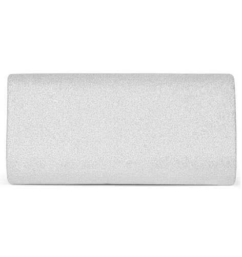 carrotez Evening Bag Clutch Purses for Women Formal and Dressy for Party, Wedding- Silver