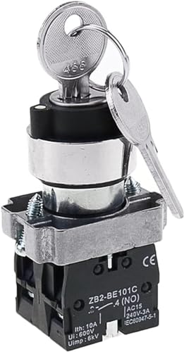 Bouton de commande à clé XB2-BG53 avec retour automatique - 5