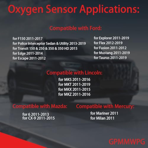 Sensor de oxígeno 1PCS compatible Ford Explorer 2011-2019 miniatura 4