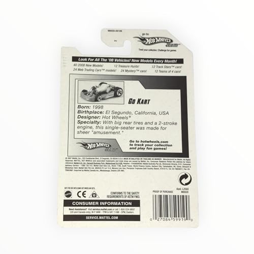 Hot Wheels Go Kart 2008 1:64 escala miniatura 2