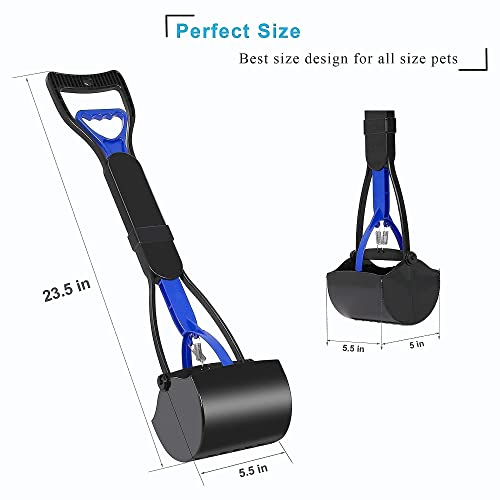 UPSKY-Dog-Water-Bottle-and-Pet-Pooper-Scooper-for-Dogs-and-Cats-with-Long-Handle-Durable-Spring-Premium-MaterialsEasy-to-Use-for-Grass-Dirt-Gravel-Pick-Up