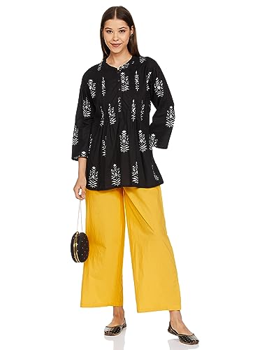 Image of Amazon Brand - Myx Women Relaxed Fit Mid Rise Palazzo (Available in Plus Sizes)