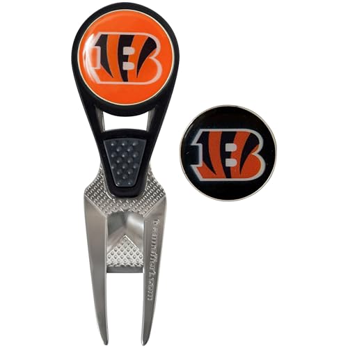 Outil de réparation relève-pitch NFL CVX avec 2 marqueurs de balle de golf
