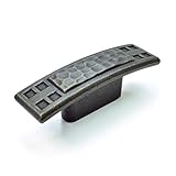 (25-Pack) Hammered Mission/Craftsman Style Kitchen Cabinet Knob Pulls, Dark Antique Brass