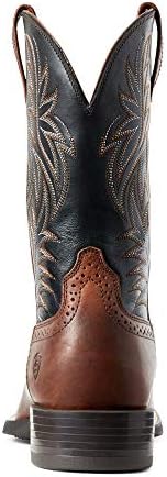 Ariat Mens Sport Wide Square Toe Western Boot Cognac Candy/Black 12 | Image 4