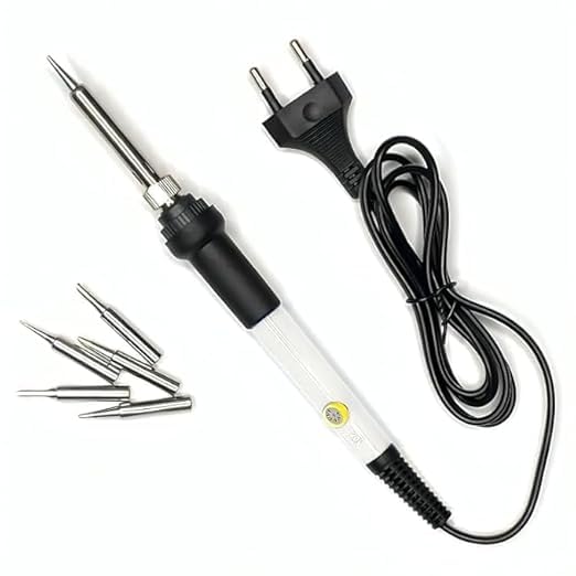 Image of SP Electron 60W 220V ESD Safe Temperature Adjustable Electric Soldering Iron with Extra 5 Bits