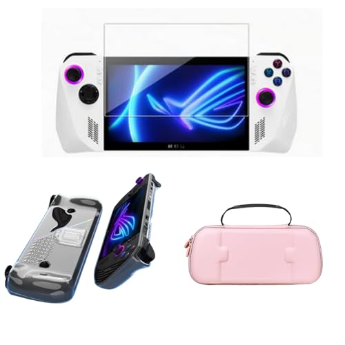 ASUS ROG ALLY X Ή ANZT[3_Zbg- [P[X+ VR[یP[X+یtB KX (Pink)