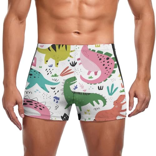 Boxer de bain homme dinosaure confortable et anti-irritation