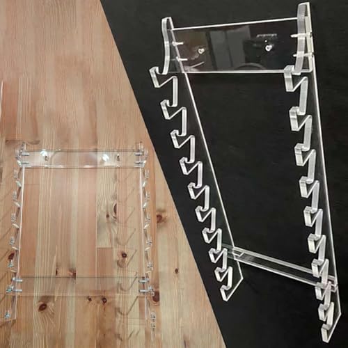Soporte expositor de baquetas acrílico, rack colgante para baquetas de batería eléctrica y percusión, ideal para regalo de baterista (Transparente 2 piezas) miniatura 1