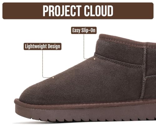Image of Project Cloud Genuine Leather Ankle Boots for Women - Water Resistant with Memory Foam Insole Winter Boots - Trending Shoes & Comfortable Women's Ankle Boots (Hippy)