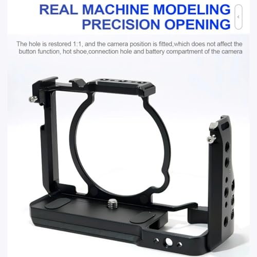 Image of Camera Cage A7C II A7CR Aluminum Cage for Sony A7C2 A7CR Camera (Silver)