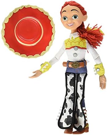 PLMT Pixar Toy Story 3 4 Talking Woody Jessie Action Figures Fabric Body Model Doll 38 cm, Model Doll Collectible Toys Birthday Gift for Children