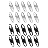 20 PCS Anti-Theft 8-Shaped Zipper Locks - Mini Double Loop Carabiner Clips for Backpack, Luggage