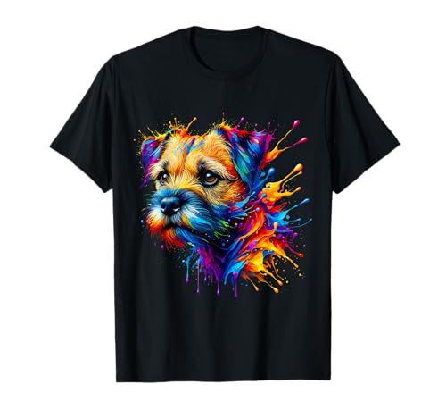 Splash Art Border Terrier Border Terriers T-Shirt