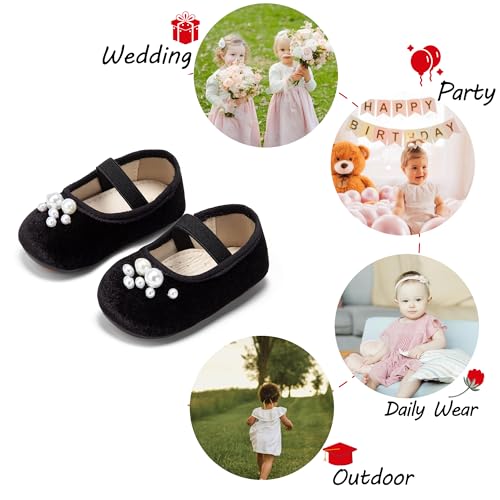 Image of PHIRAMIN Toddler Girl Mary Jane Dress Shoes-Little Girl School Uniform Shoes for Wedding Party