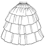 1854 Flounced Skirt Pattern